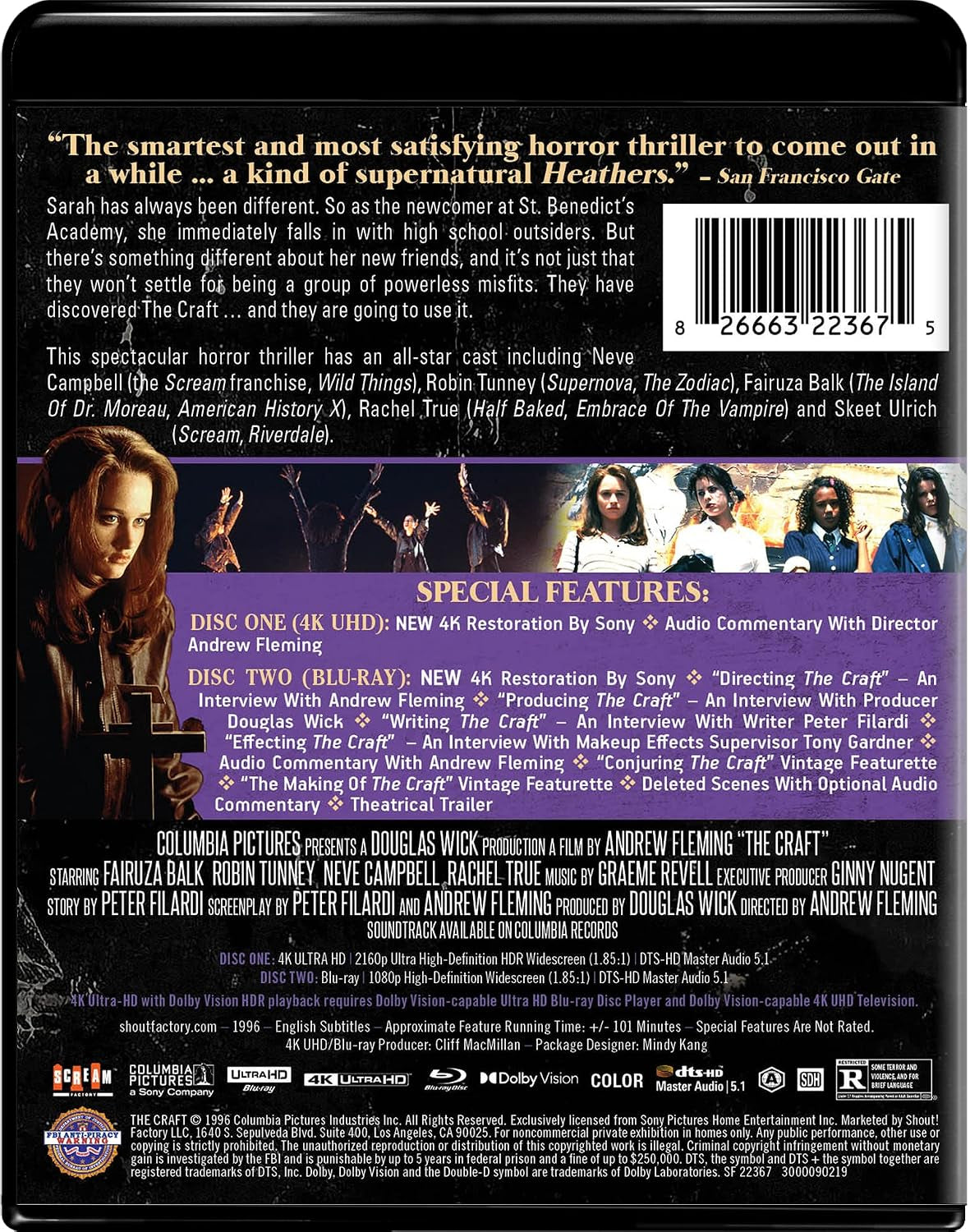 The Craft - Collector's Edition 4K Ultra HD + Blu-ray [4K UHD]