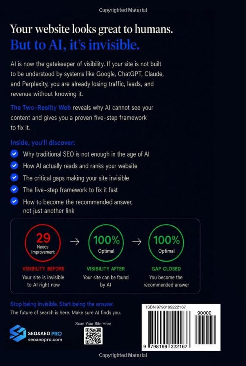 The Two-Reality Web: Why Your Website Is Invisible to Google, ChatGPT, and Perplexity (And the Five-Step Framework to Fix It Before Your Competitors Do)