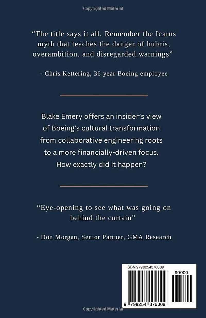 Wings Toward the Sun: The Culture clash behind Boeing's fall from grace