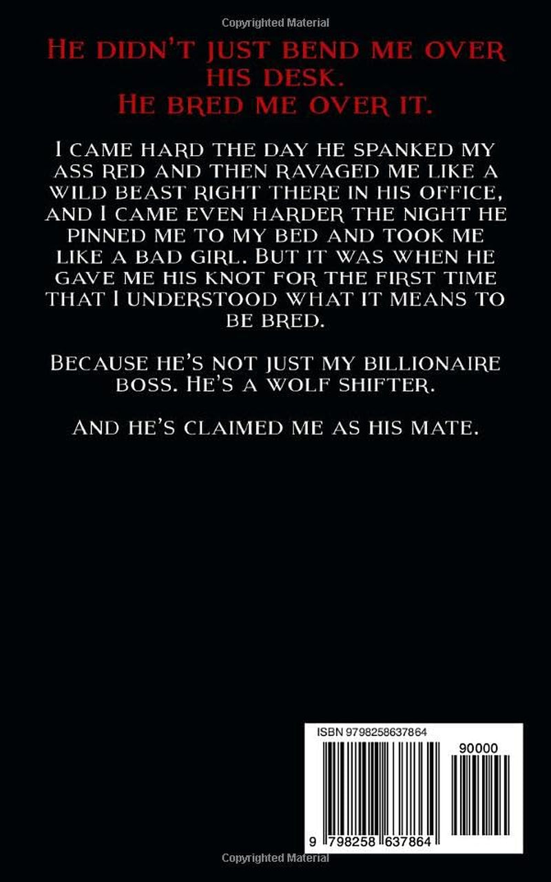 Boss' Mate: A Dark Wolf Shifter Romance