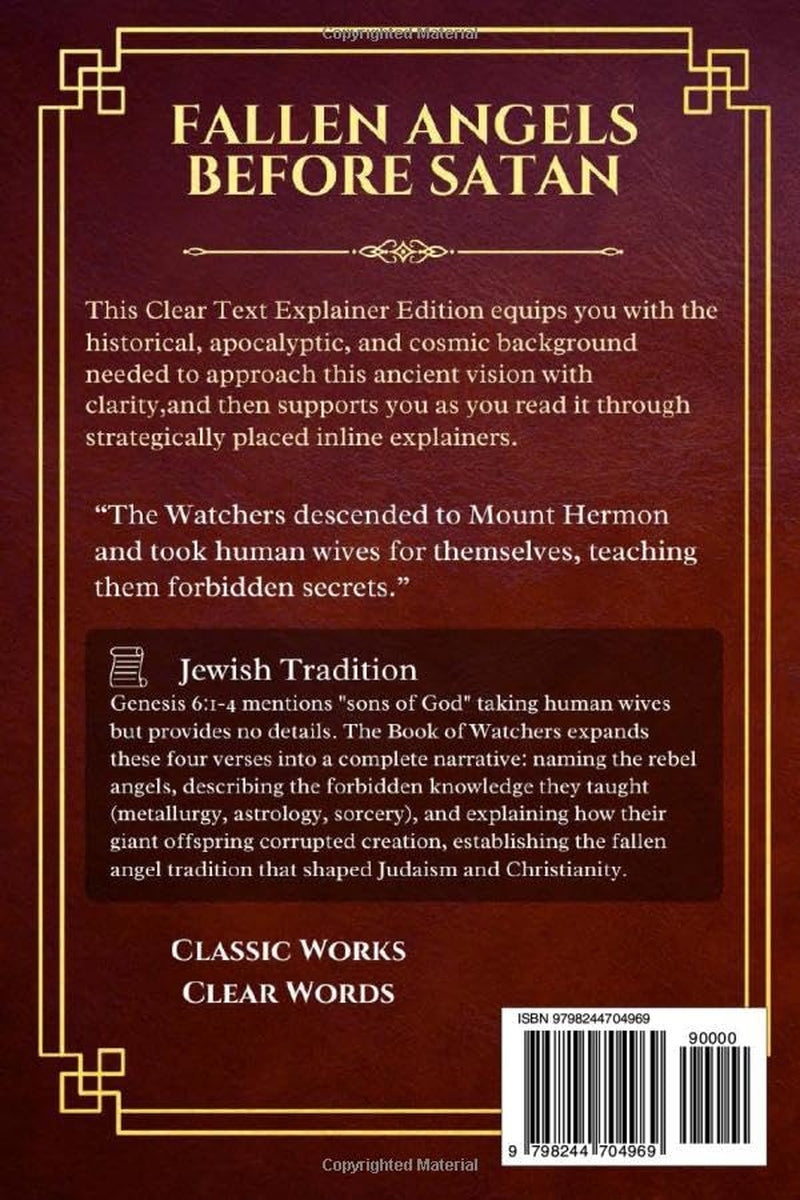 1 Enoch: The Book of Watchers: A Modern English Translation with Historical Context and Inline Explainers (Clear Text Explainer Series)