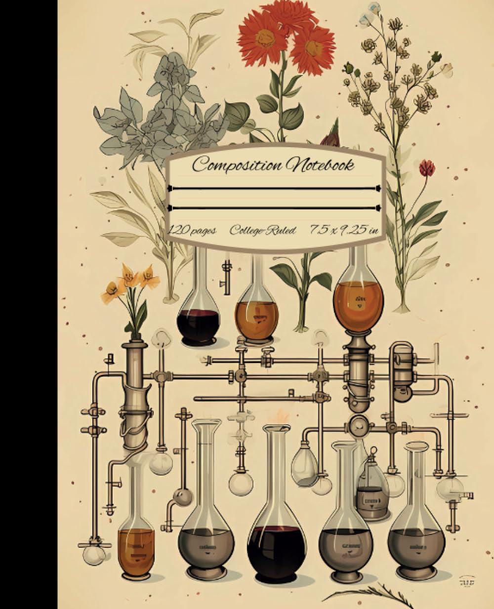 Composition Notebook College Ruled: Vintage Aesthetic Science Lab Tools Illustration Volume #4, Writing Journal for School, College, Work, Sketching & ... Science Lab Tools Illustration Series)