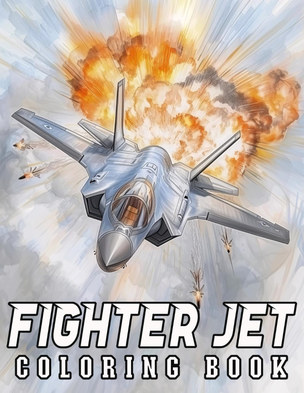 Fighter Jet Power Coloring Book for Adults and Teens: Fighter Aircrafts Coloring pages features 50+ detailed designs of high-speed jets and warplanes, ... and teens looking for relaxing creative fun.