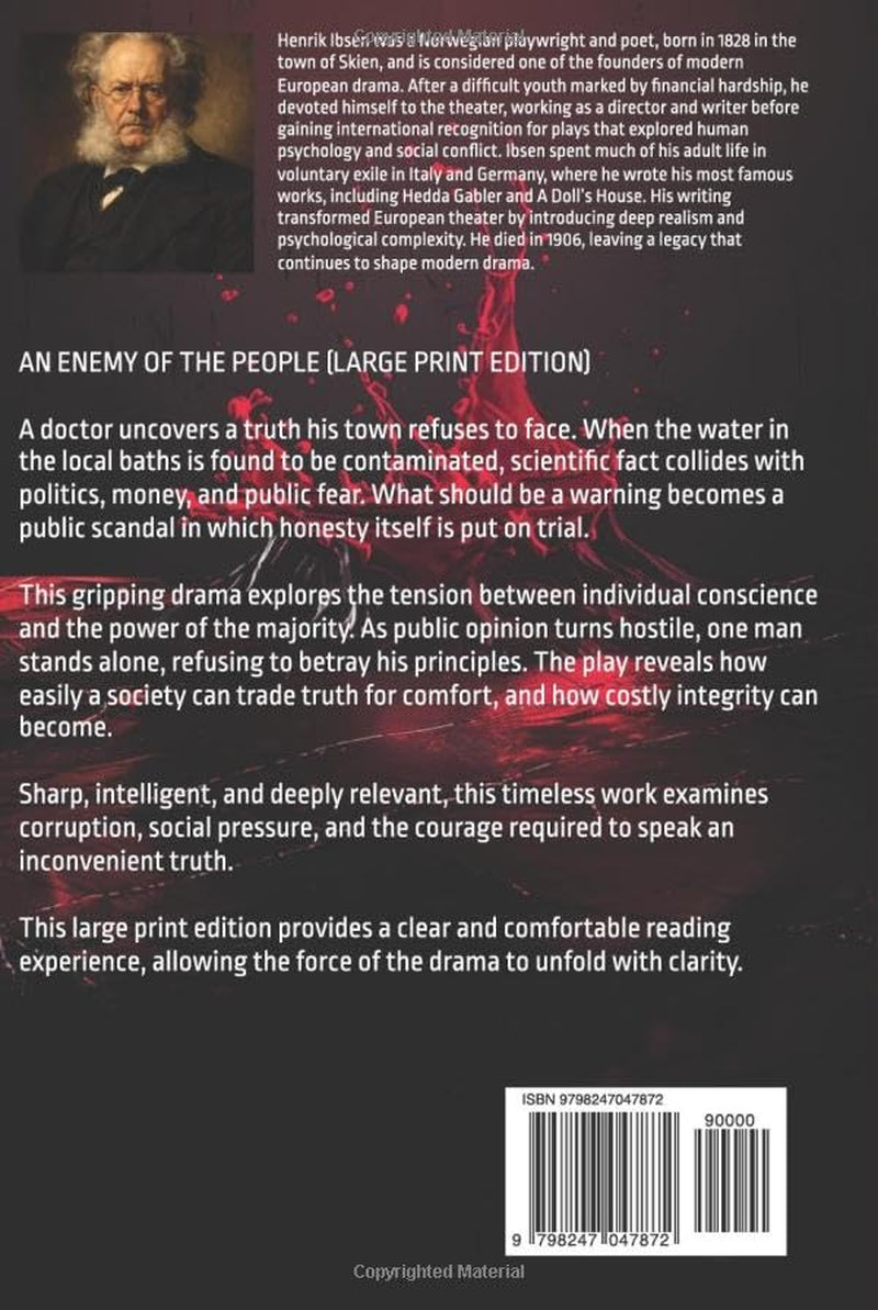 AN ENEMY OF THE PEOPLE (LARGE PRINT EDITION): A Gripping Drama of Isolation, Justice, and Standing Alone Against Society