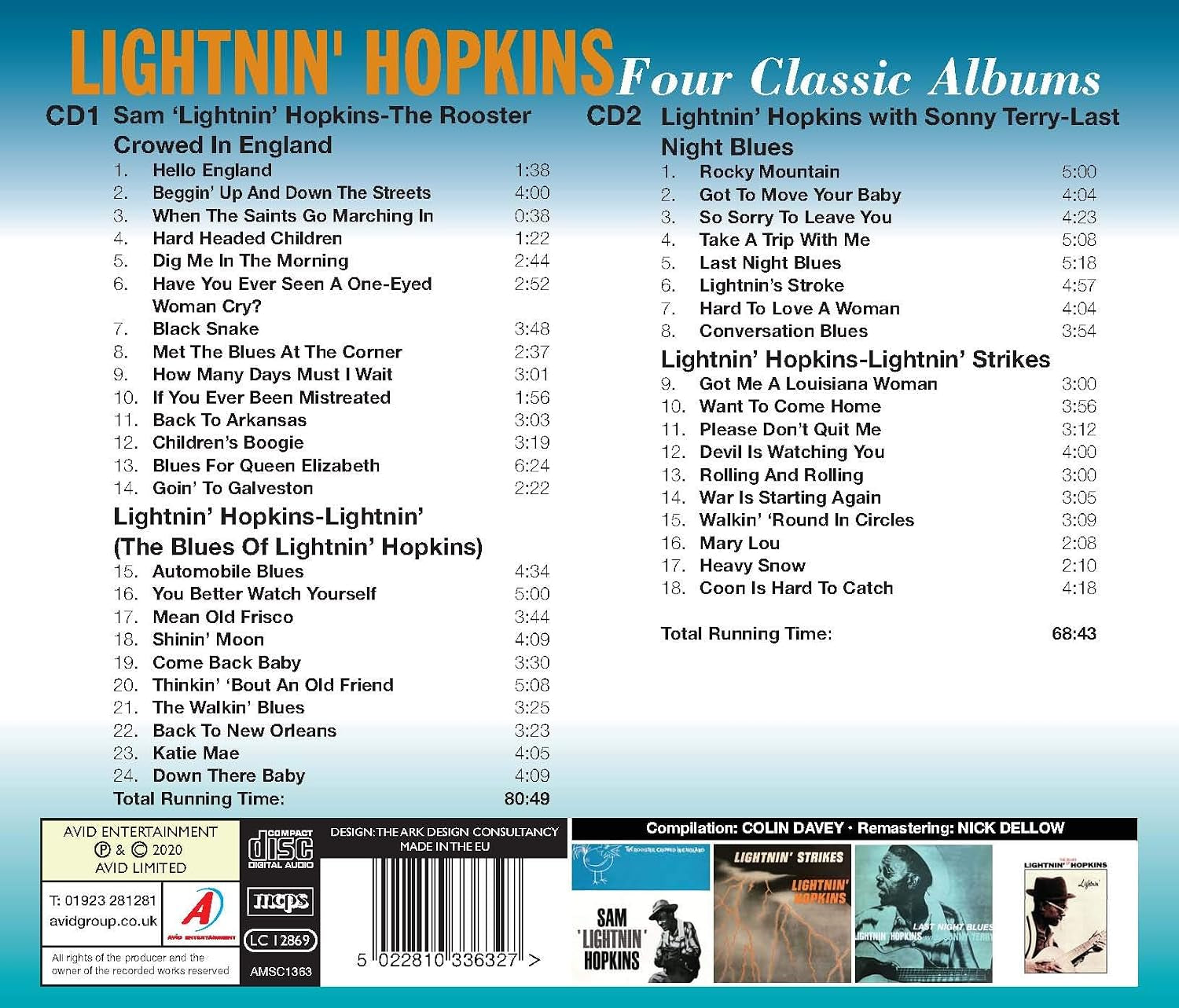 The Rooster Crowed In England / Lightnin- The Blues Of Lightnin Hopkis