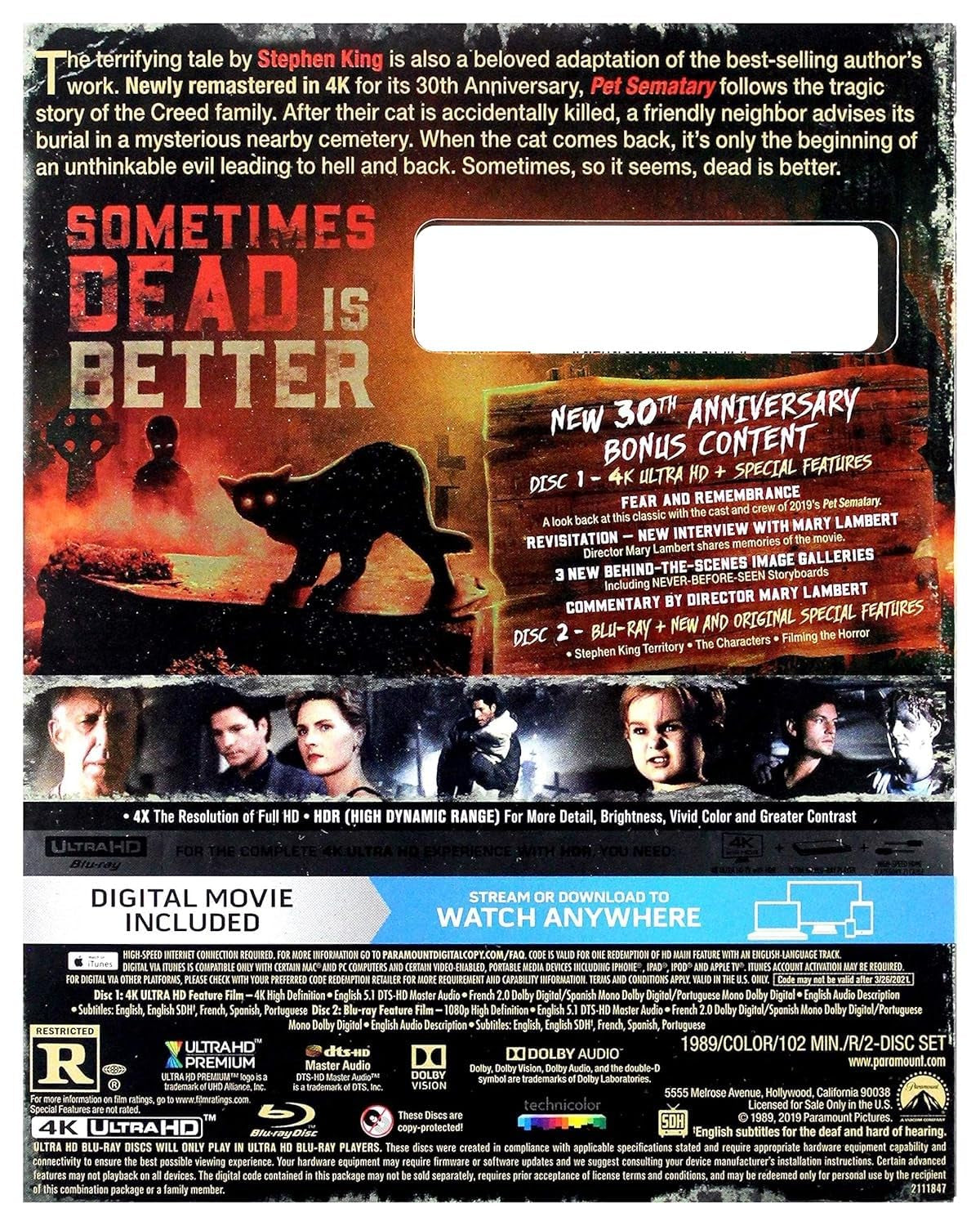 Pet Sematary [4K UHD]