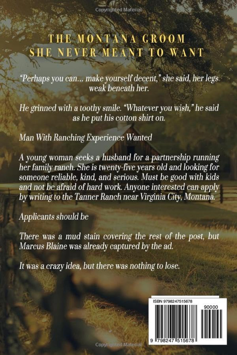 The Montana Groom She Never Meant to Want: A Western Historical Romance Book