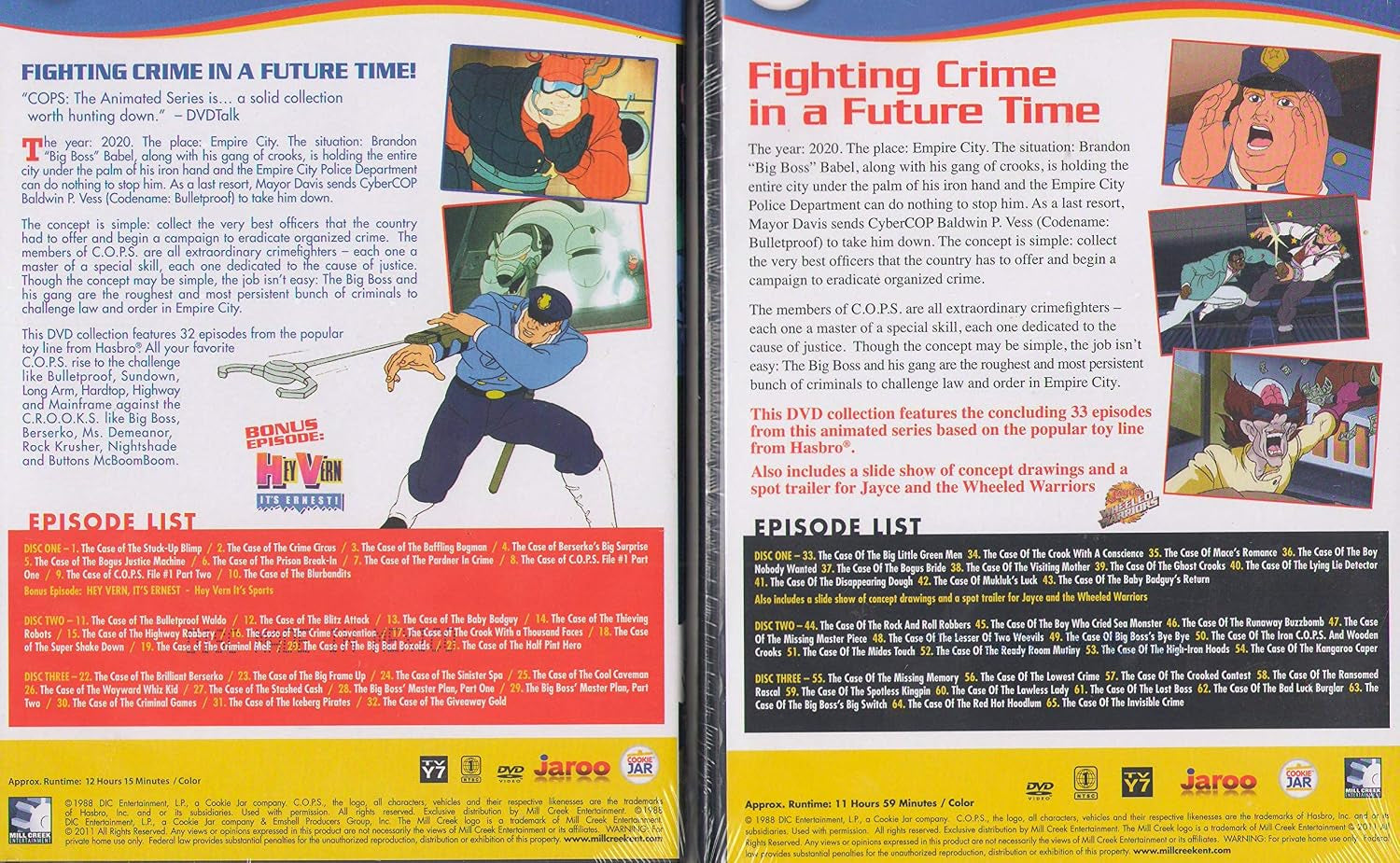 C.O.P.S. - The Complete Series : Vol 1 & 2 - 65 episodes