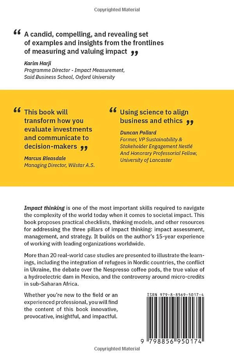 Impact Thinking: Learn critical thinking skills to make better decisions that create societal value