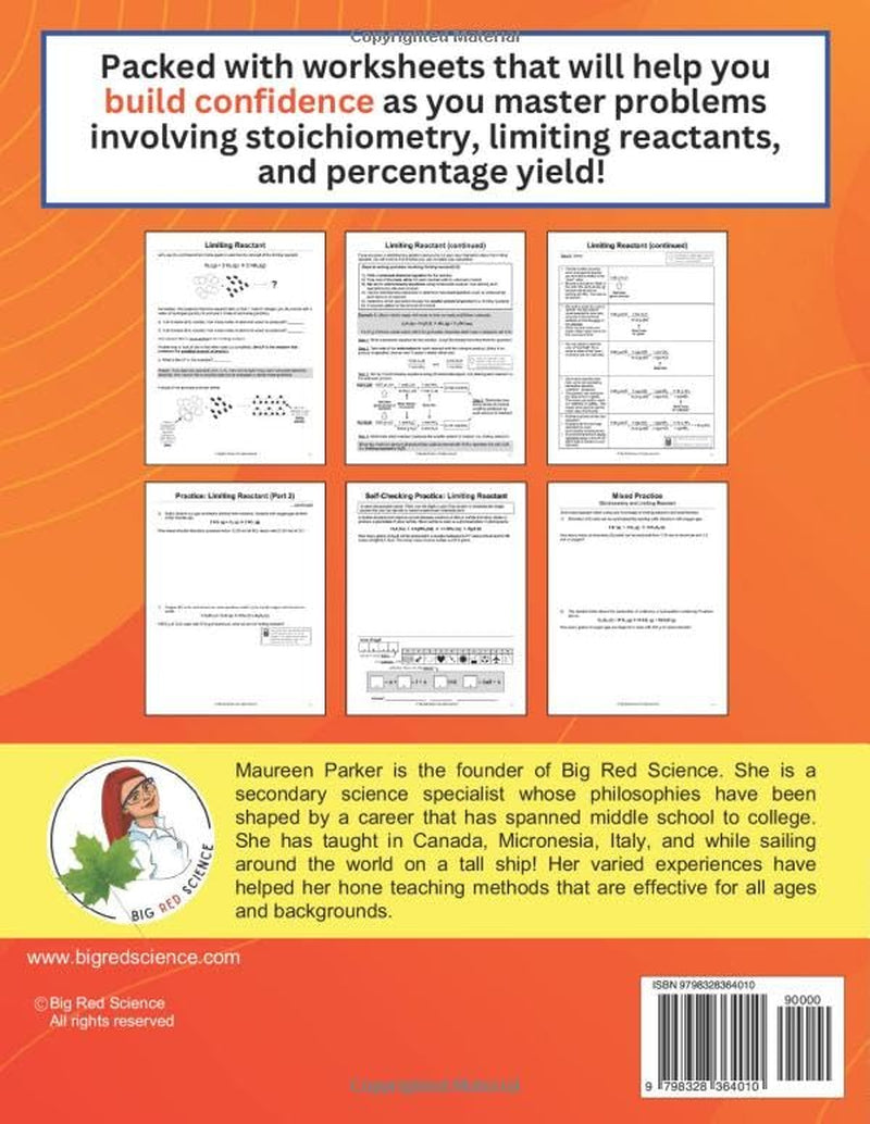 Calculations in Chemistry: Stoichiometry Part 1 - A High School Chemistry Workbook: 100+ Chemistry Calculations with Stoichiometry, Limiting Reactant, and Percentage Yield