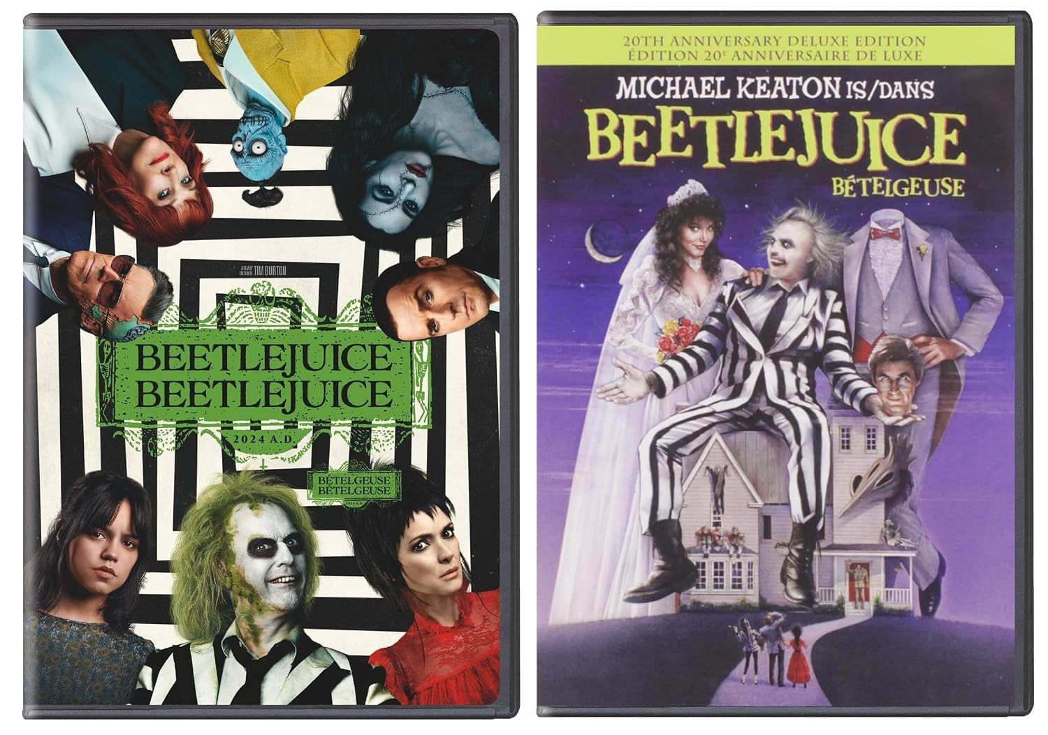 Beetlejuice Beetlejuice (2024) + Beetlejuice (1988) - 20th Anniversary Deluxe Edition [DVD-2 sets]