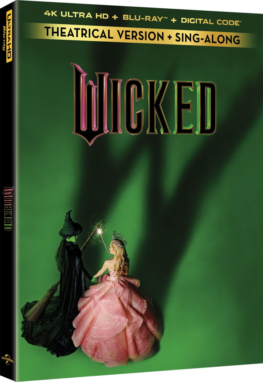 Wicked Exclusive Limited-Edition Giftset with Gold Tone Metal Bookends [4K UHD + Blu-ray + Digital]