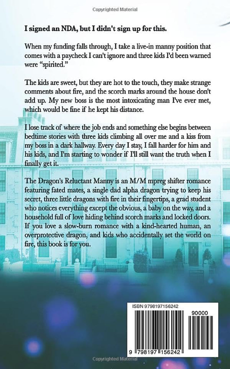The Dragon's Reluctant Manny: An M/M Mpreg Shifter Romance (Paranormal Au Pair Agency)