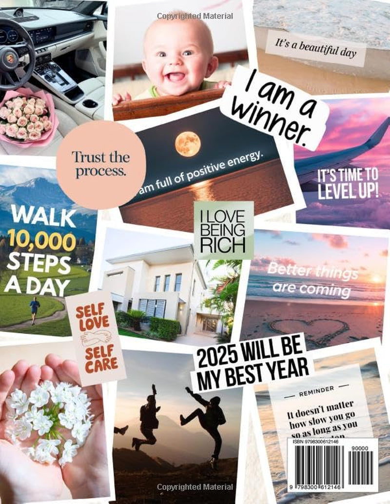 2025 Vision Board Clip Art Book: Ultimate Collection of 500+ Powerful Images, Motivational Quotes, and Affirmations to Inspire and Create Dream Boards for Women and Men (2025 Vision Board Supplies)