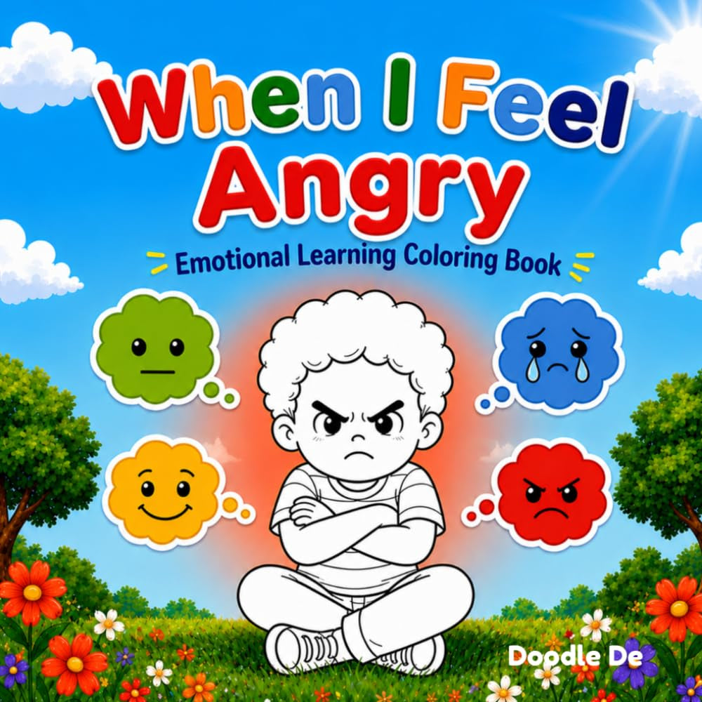 When I Get Angry: A Calming & Emotional Learning Coloring Book for Kids Ages 4–8 Help Children Understand Big Feelings, Build Self-Regulation Skills, ... Through Creative Art (My Big Feelings Series)