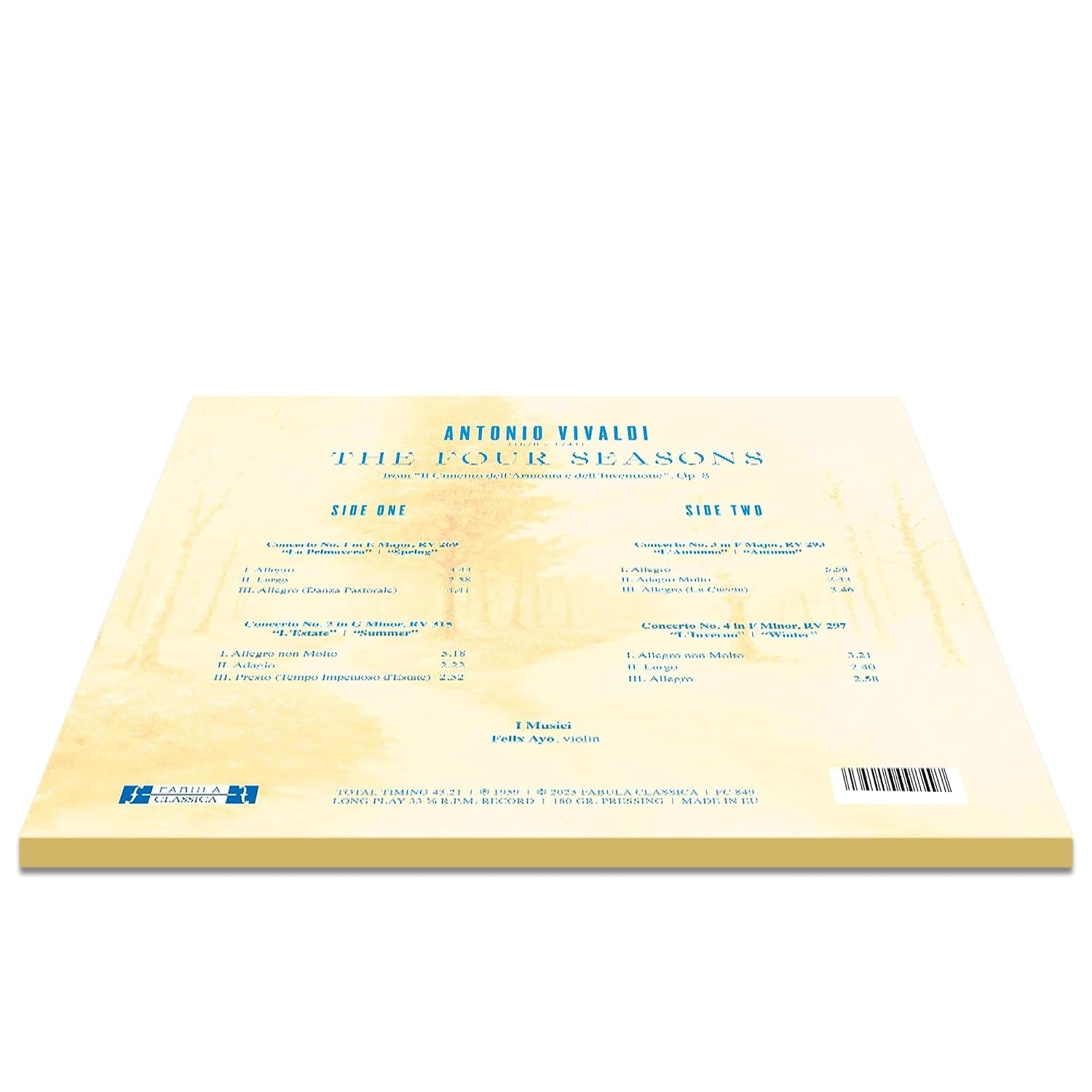 Vivaldi: The Four Seasons – Limited Splatter Edition
