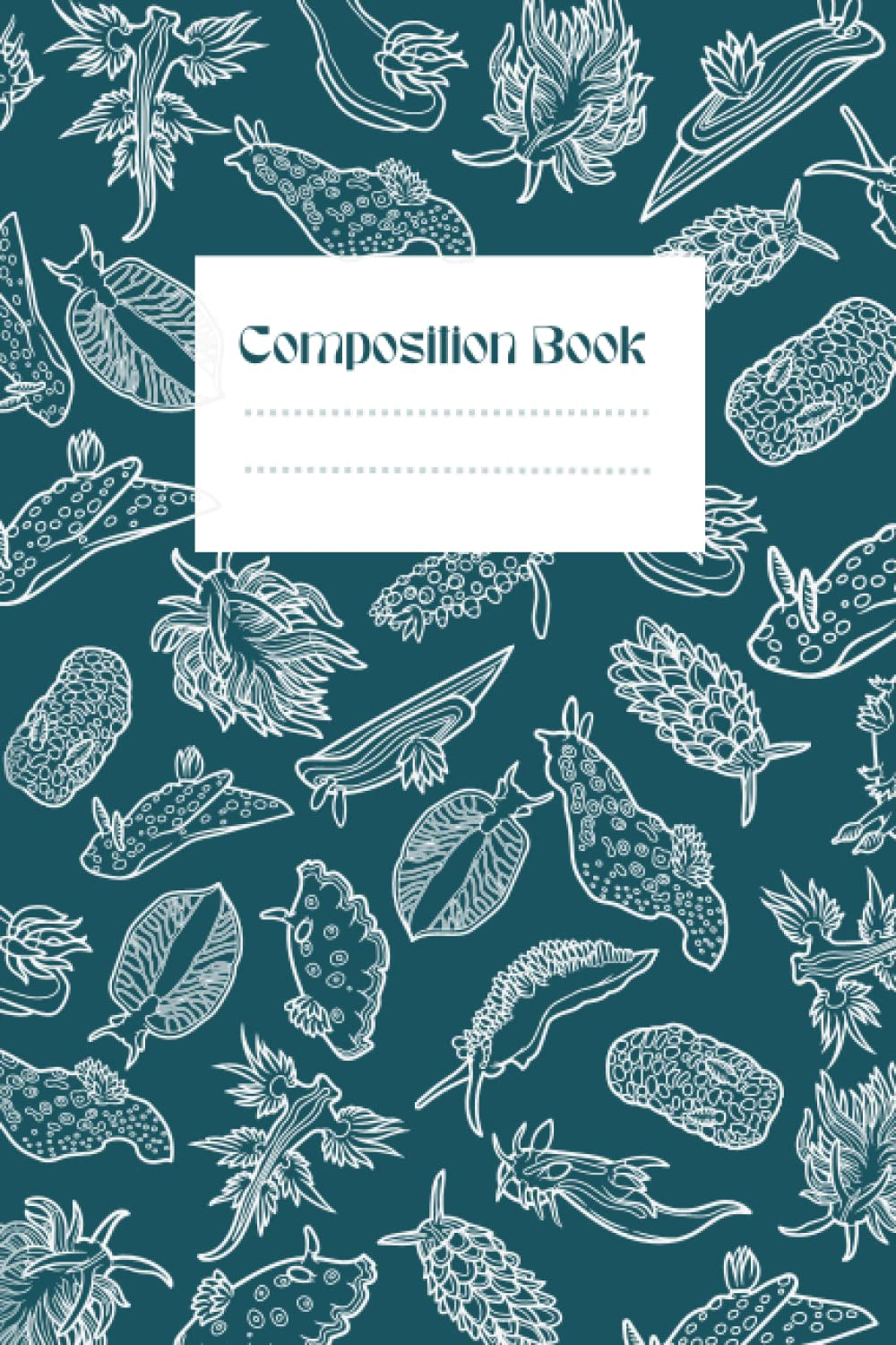 Nudibranch Print Composition Notebook: 6X9'' 120 Lined Page