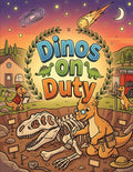 Dinos on Duty: Fun Dinosaur Coloring Book for Kids and Dino Lovers - Cute Occupations and Jobs Activity Book with Amazing Facts, Perfect Gift for Boys and Girls Ages 6+