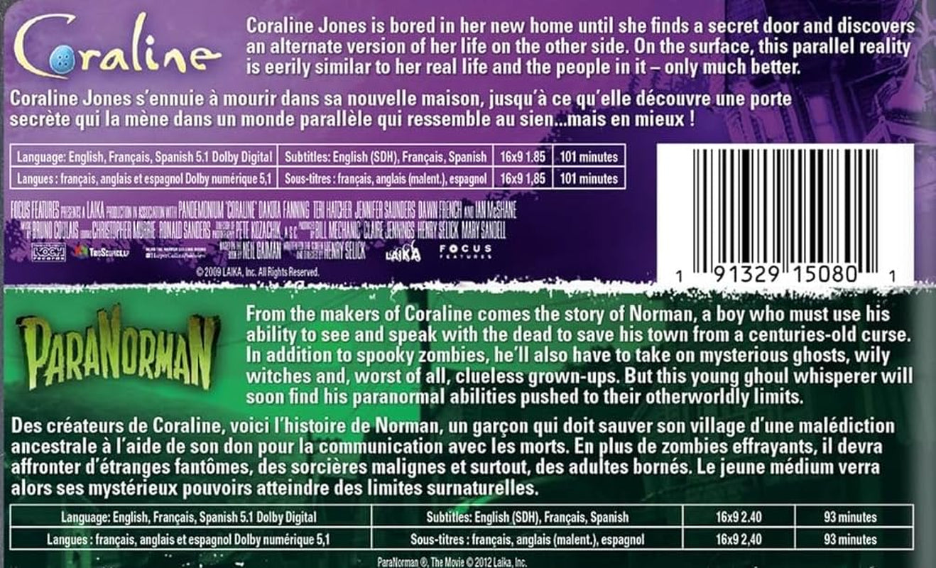 The Ultimate Laika Collection (Coraline / ParaNorman / The Boxtrolls / Kubo and the Two Strings) - [DVD]