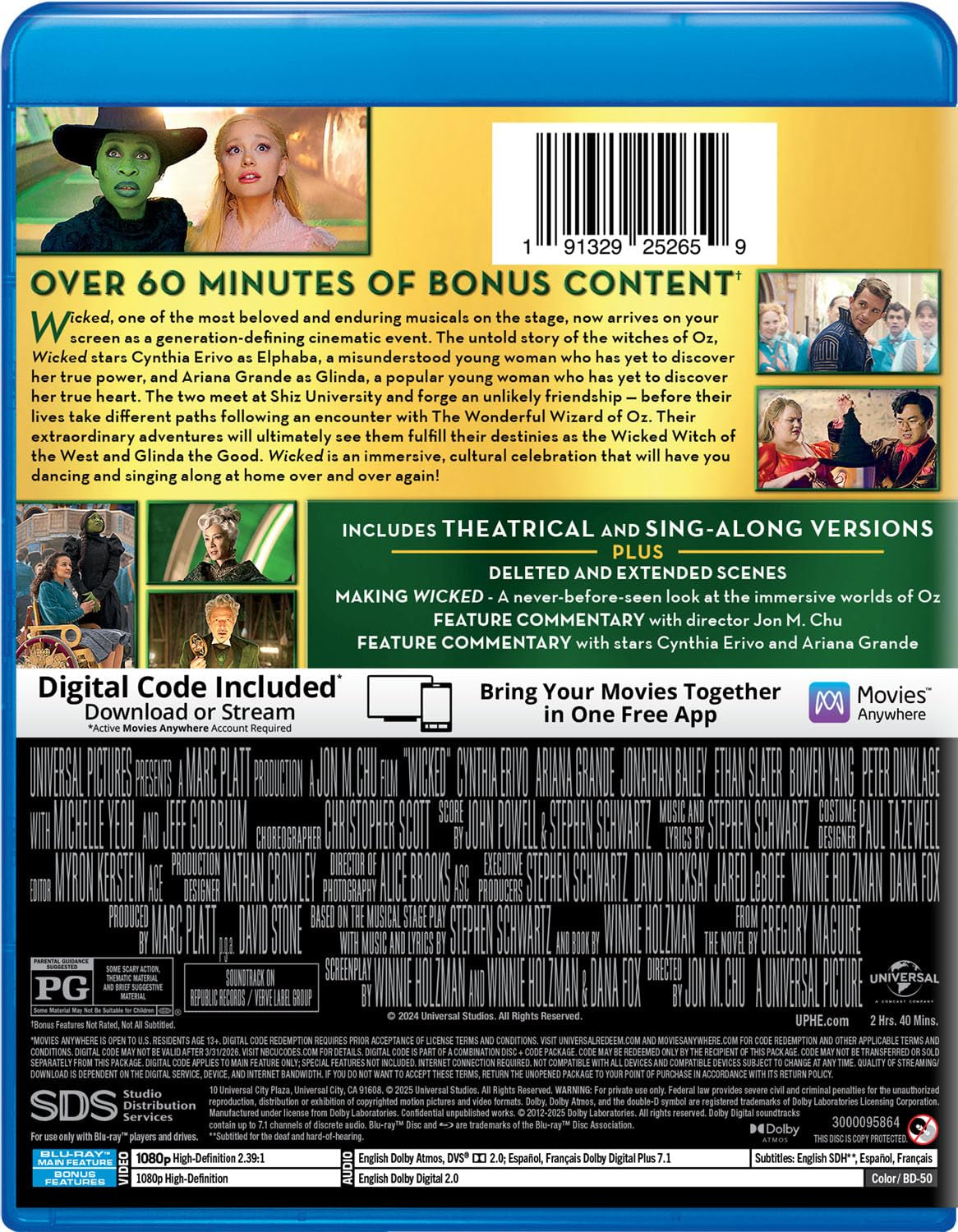 Wicked (Blu-ray + Digital)