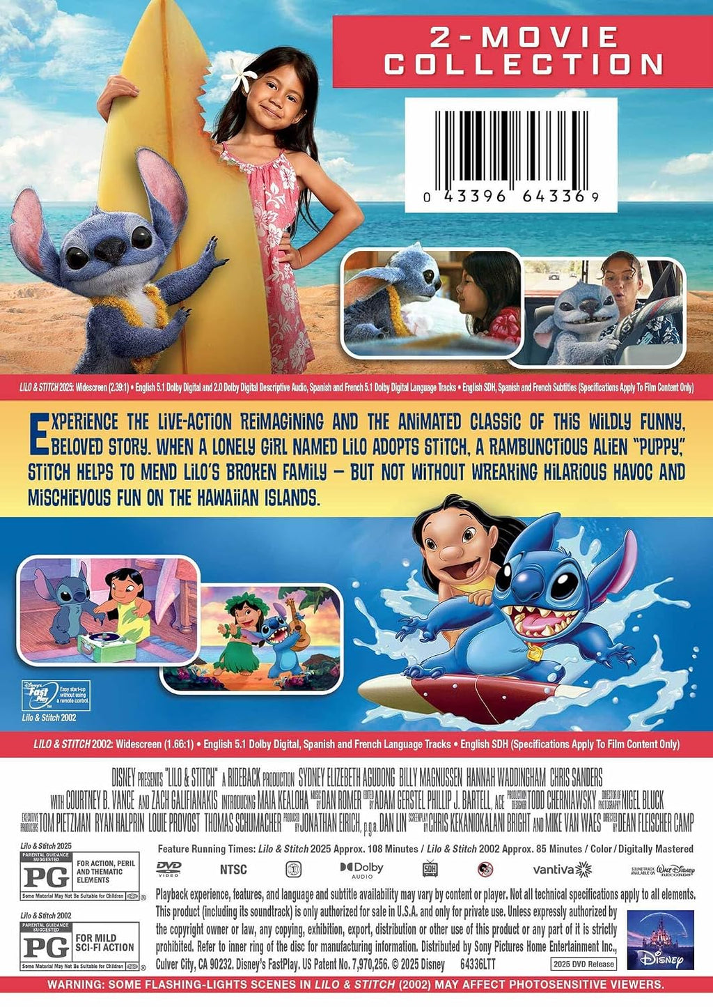 Lilo And Stitch (2025) / Lilo And Stitch (2002) - Movie Collection - Multi-Feature (2 Disc) - DVD