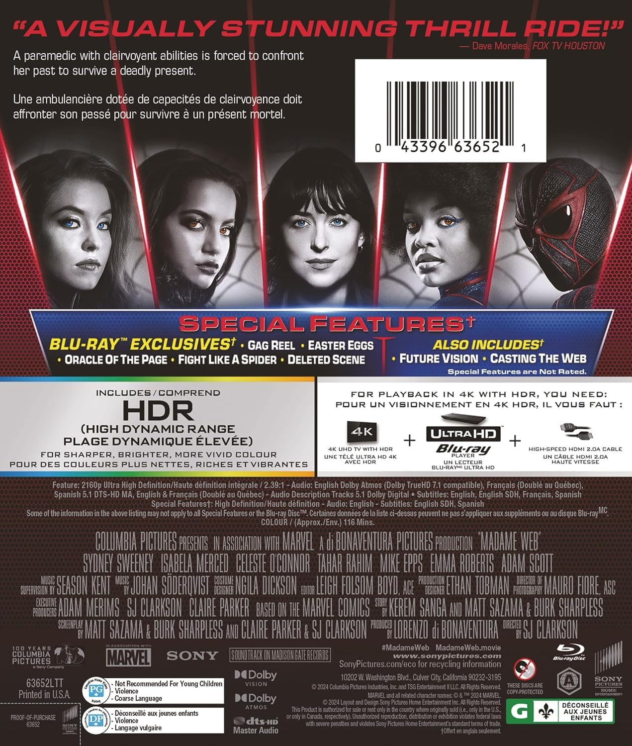 Madame Web [4K Ultra HD + Blu-ray]