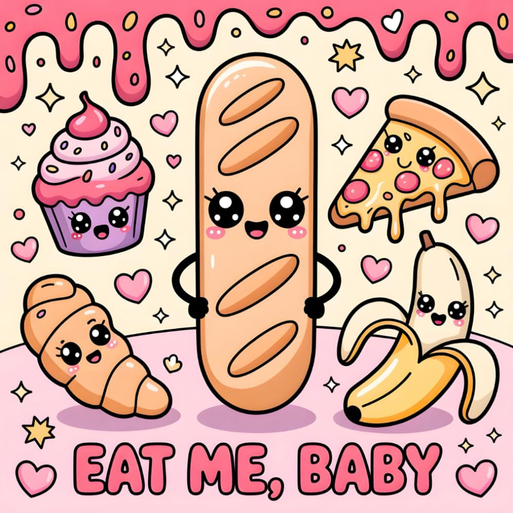 Eat Me, Baby: A Kawaii, Spicy & Wicked Coloring Book for Naughty Minds and Couples Who Love Dirty, Raunchy, and Risqué Fun (Spicy Patterns)