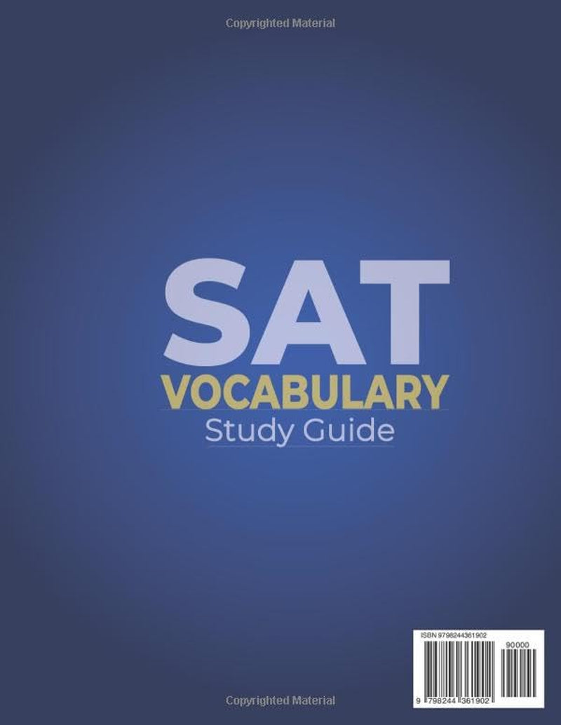 SAT Vocabulary Study Guide: Boost Your Score & Crush the Test | Smart Strategies, Elite Tutor Techniques & Exam-Focused Practice to Decode Any Word, ... (Evan Cole Digital SAT English Study Guides)