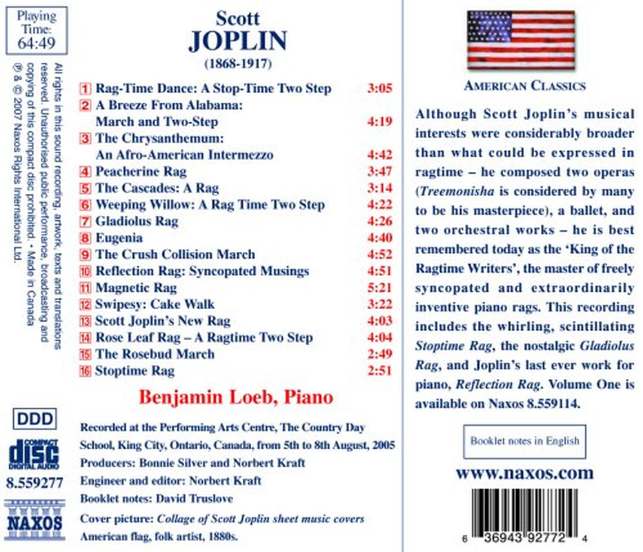 Joplin: Piano Rags, Vol. 2