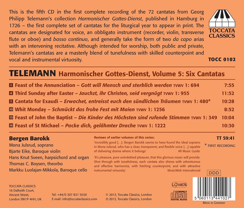 Harmonischer Gottes-Dienst / Six Cantatas 5