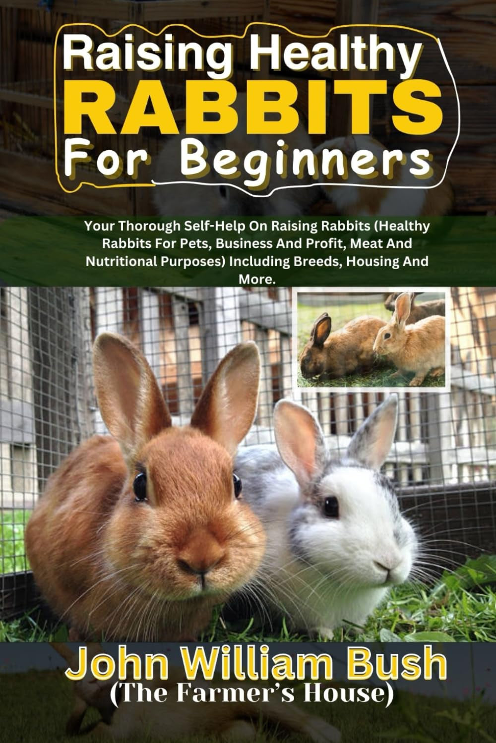 RAISING HEALTHY RABBITS FOR BEGINNERS: Your Thorough Self-Help On Raising Rabbits (Healthy Rabbits for Pets, Business and Profit, Meat and Nutritional Purposes) Including Breeds, Housing, and More.