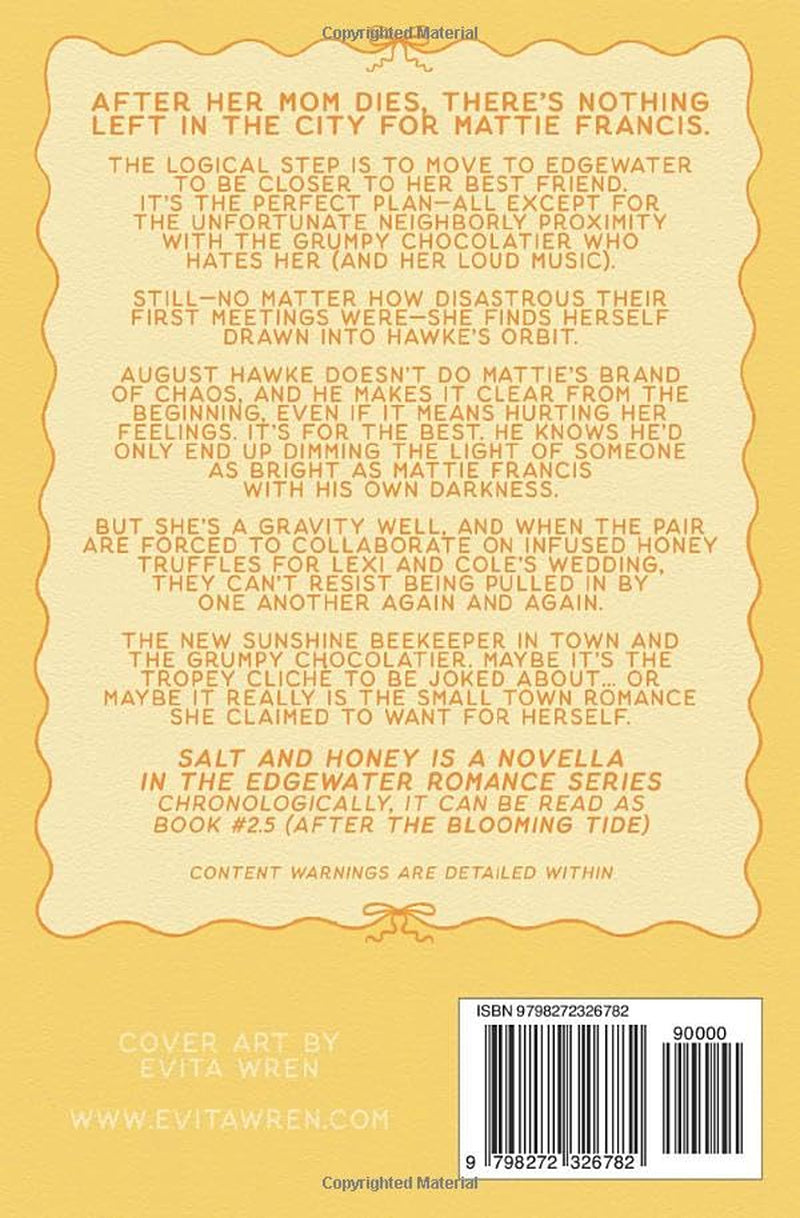 Salt and Honey: A reluctant allies, grumpy sunshine small town romance novella (Edgewater Romance)
