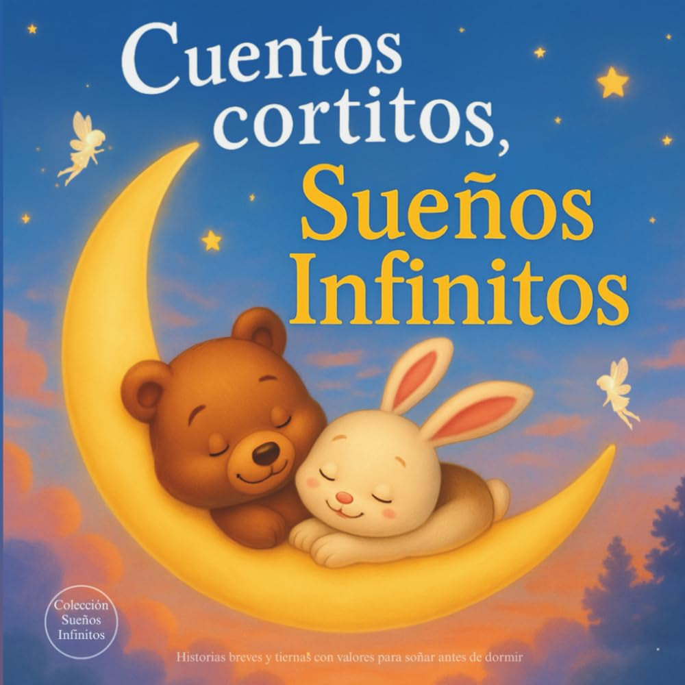 Cuentos cortitos, Sueños Infinitos: Cuentos infantiles 2 a 3 años. Historias breves y tiernas con valores para soñar antes de dormir. (Spanish Edition)