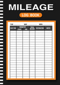 MILEAGE LOG BOOK: Vehicle Odometer Tracker & Auto Record Journal | Log Your Business & Personal Trips (A5, 105 Pages)