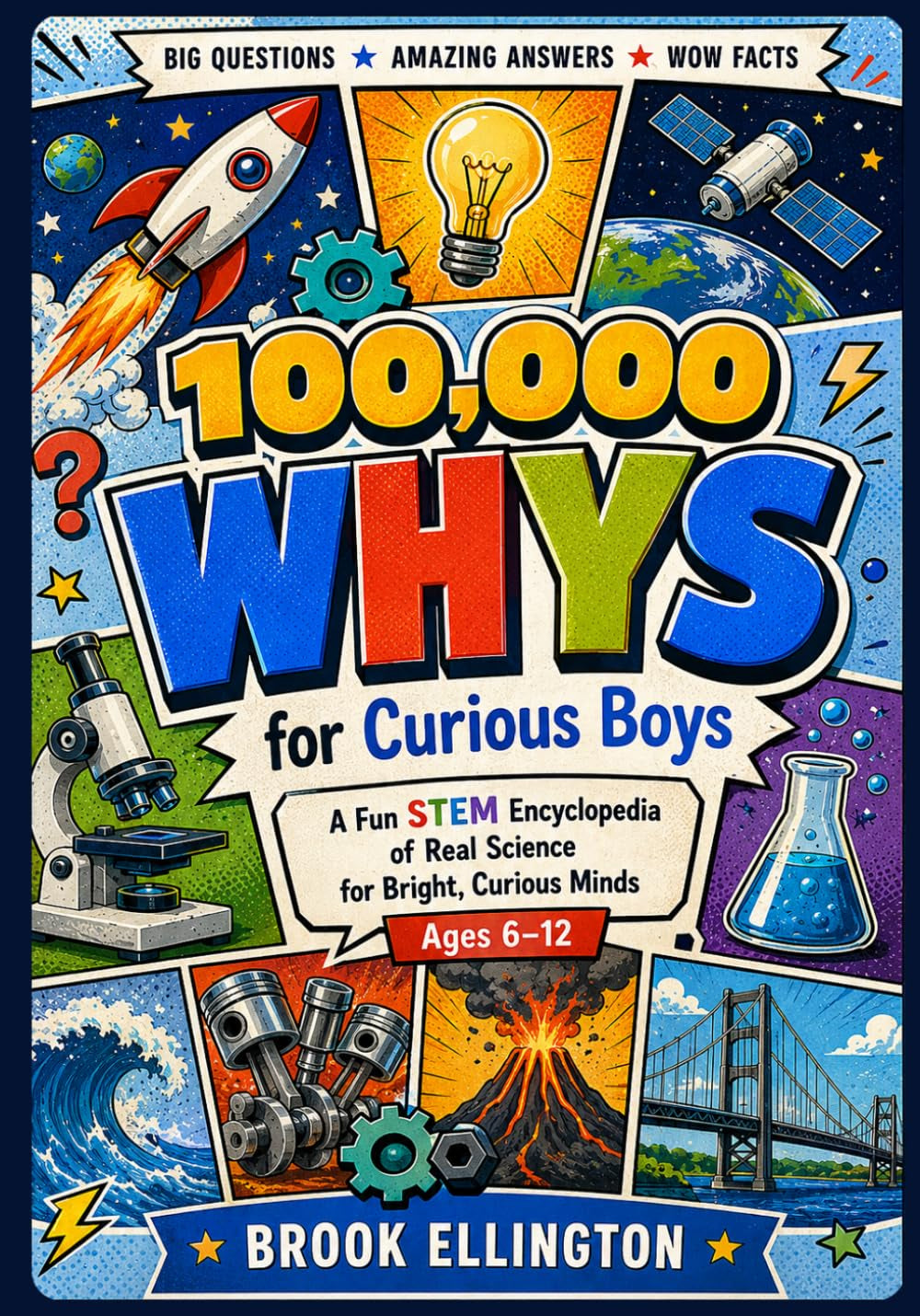 100,000 Whys For Curious Boys: A Fun STEM Encyclopedia of Real Science for Bright, Curious Minds, Ages 6–12