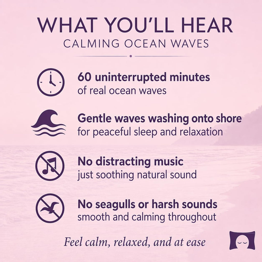 Calming Ocean Waves - Nature Sounds for Relaxation, Meditation and Sleep - Nature's Perfect White Noise | Relaxing nature sounds CD with natural white noise for bedtime, quiet time, and masking unwanted sounds