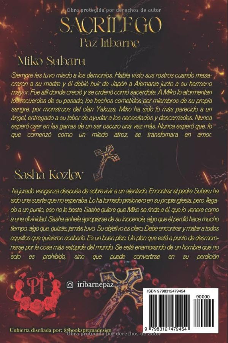 Sacrílego: Thriller romance oscuro gay entre un mercenario y un sacerdote (Prohibidos) (Spanish Edition)