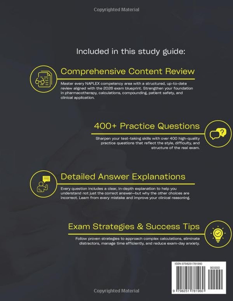NAPLEX Exam Prep Guide 2026: Comprehensive Pharmacist Licensure Review, Case-Based Learning & Exam Strategies