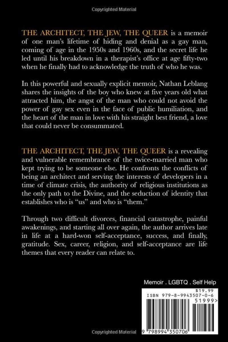 The Architect, The Jew, The Queer: Fighting Myself, Finding My Soul