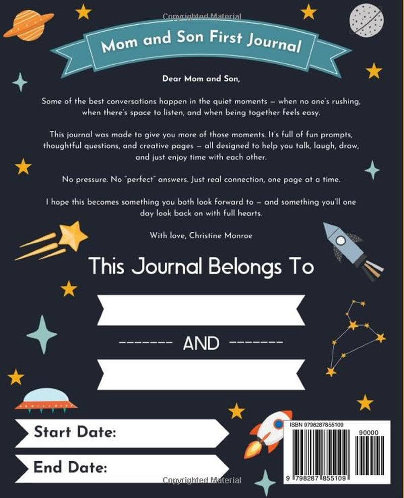 Mom and Son First Journal Together: Activities for Young Boys and Moms to Bond and Connect