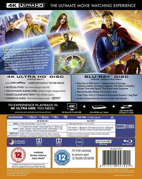 Dr. Strange (4K Ultra HD + Blu-ray)