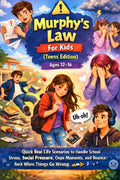 Murphy’s Law for Kids and Teens Ages 12–16: Quick Real Life Scenarios to Handle School Stress, Social Pressure, Oops Moments, and Bounce Back When Things Go Wrong