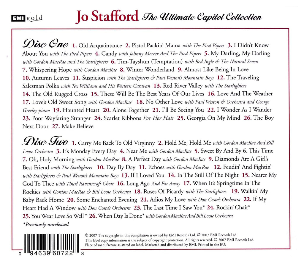 Jo Stafford: The Ultimate Capitol Collection