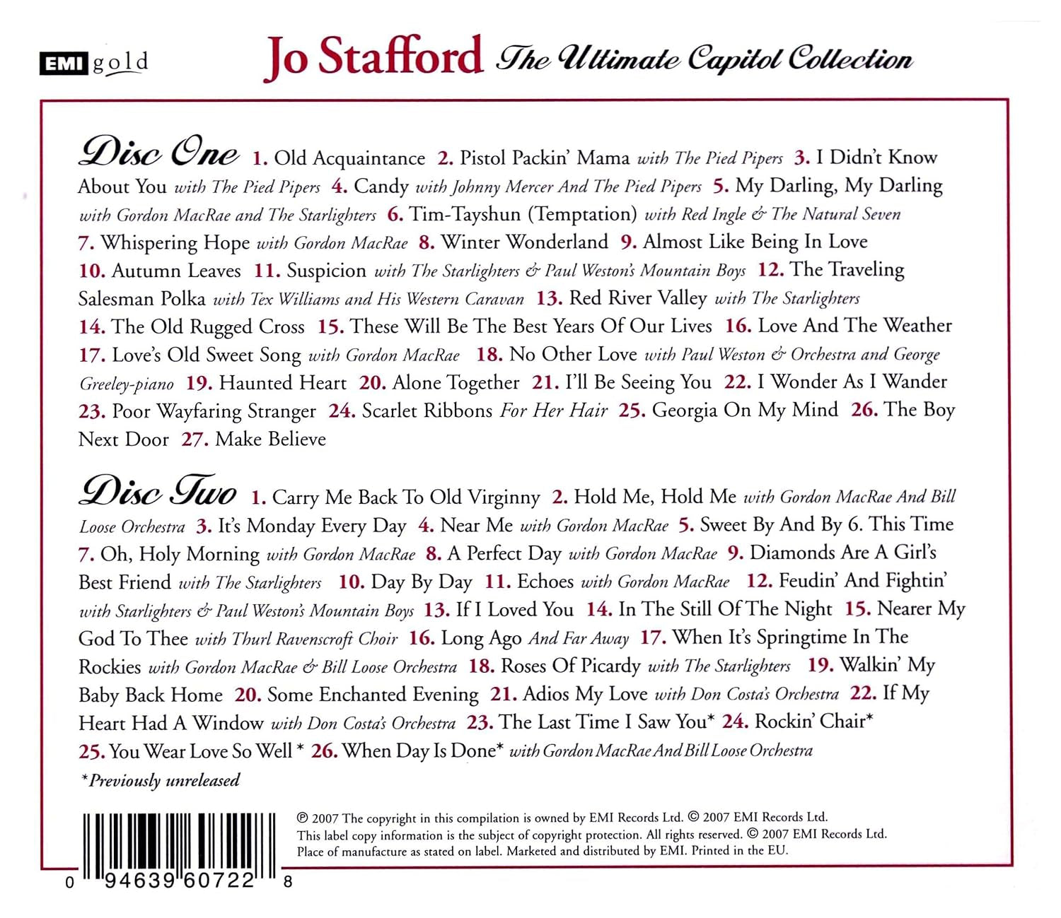 Jo Stafford: The Ultimate Capitol Collection