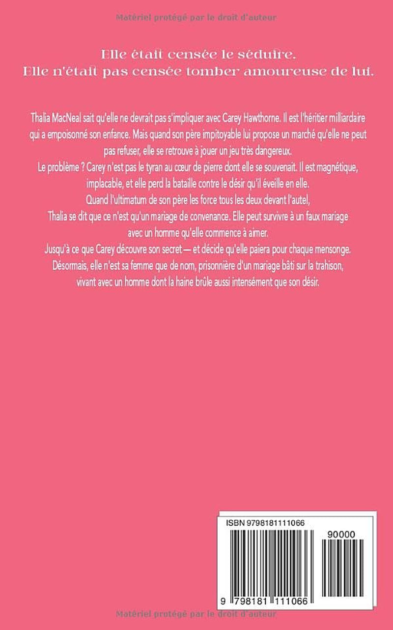 Épouse indésirable: Une romance de mariage de convenance torride (Les milliardaires Hawthorne) (French Edition)