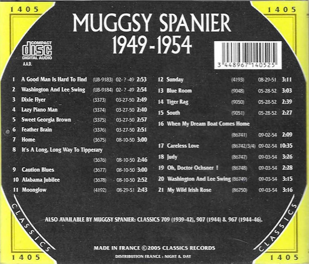 Chronological Muggsy Spanier 1949-1954
