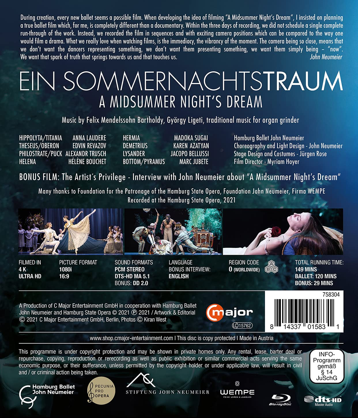 A Midsummer Night’s Dream: A Ballet by John Neumeier