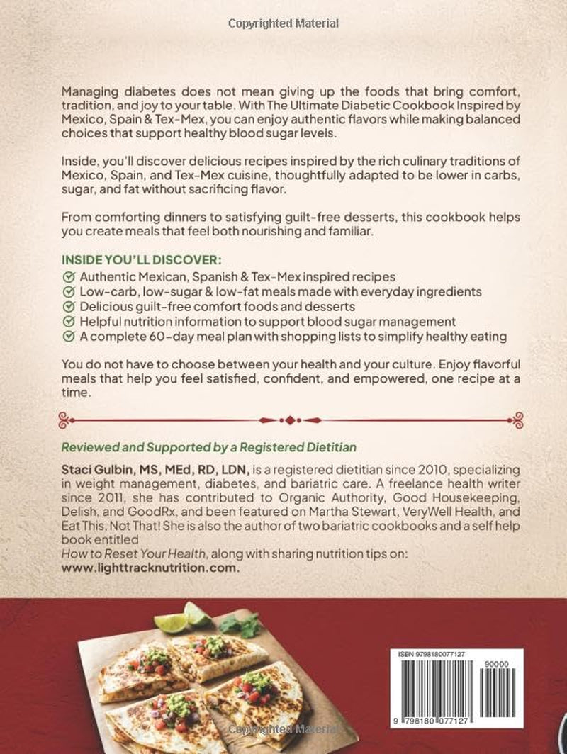 The Ultimate Diabetic Cookbook Inspired by Mexico Spain & Tex-Mex: Authentic, Delicious & Guilt-Free Low-Carb, Low-Sugar, & Low-Fat Recipes, 60-Day ... Up Culture (The Better Path Diabetic Series)