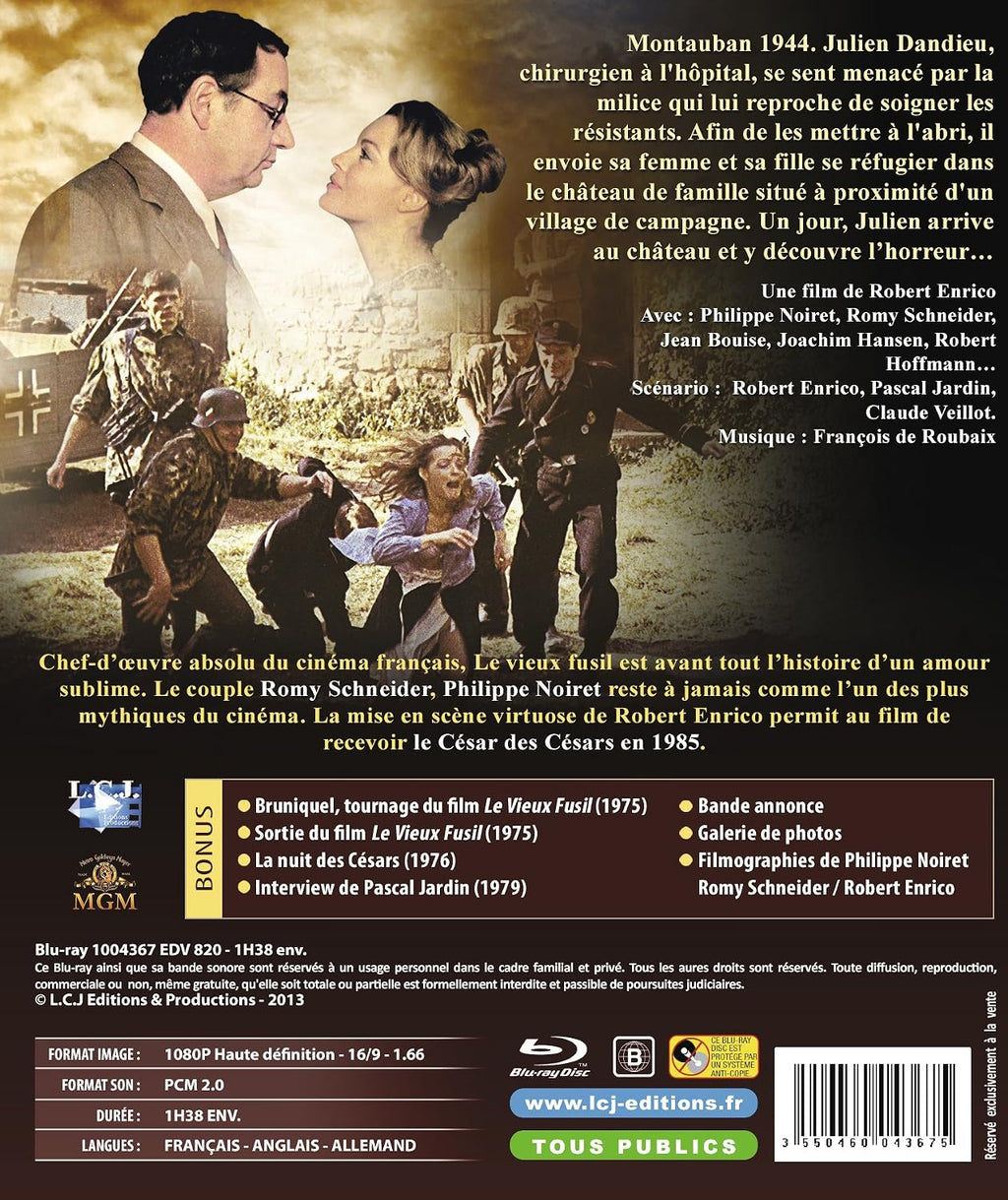 The Old Gun (1975) ( Le Vieux fusil ) ( Abschied in der Nacht ) [ Blu-Ray, Reg.A/B/C Import - France ]