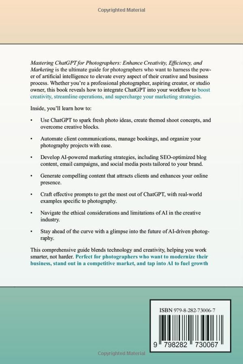 Mastering ChatGPT for Photographers: Enhance Creativity, Efficiency, and Marketing